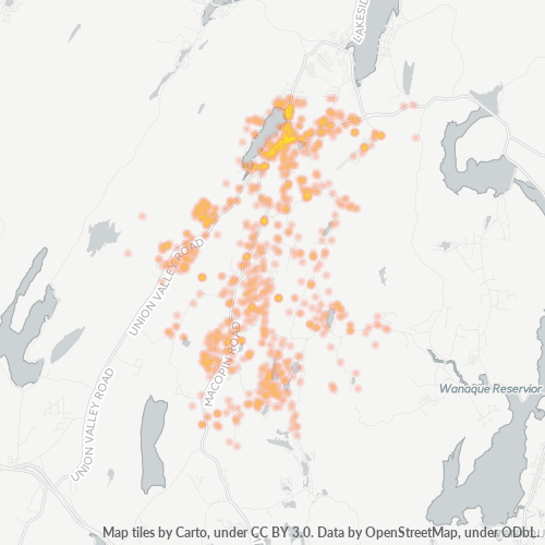 07480 Business Density Heatmap