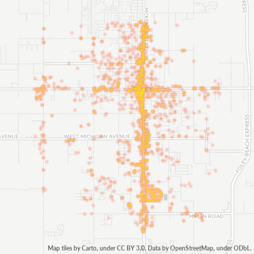 36535 Business Density Heatmap