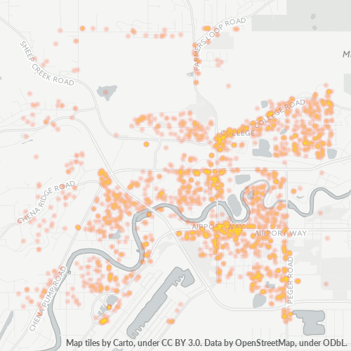 99709 Business Density Heatmap