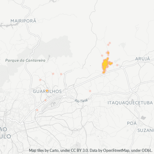 07175-000 Heatmap de Densidade da Empresa