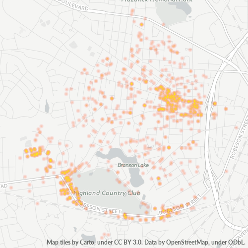28305 Business Density Heatmap
