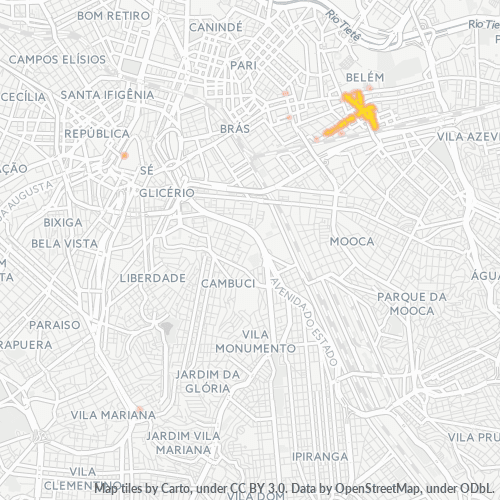 03057-000 Heatmap de Densidade da Empresa
