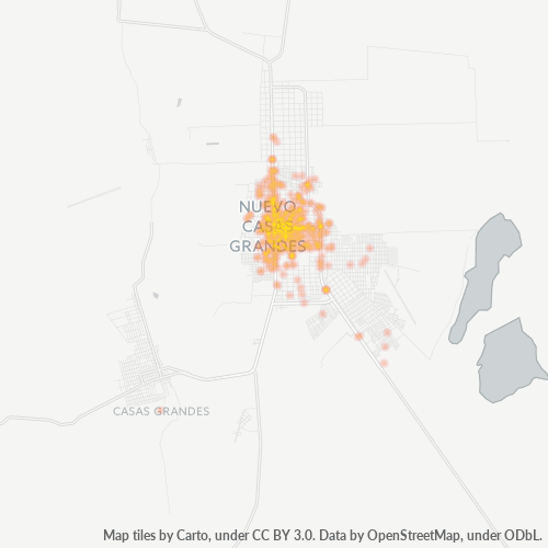 31700 Mapa de calor de densidad empresarial