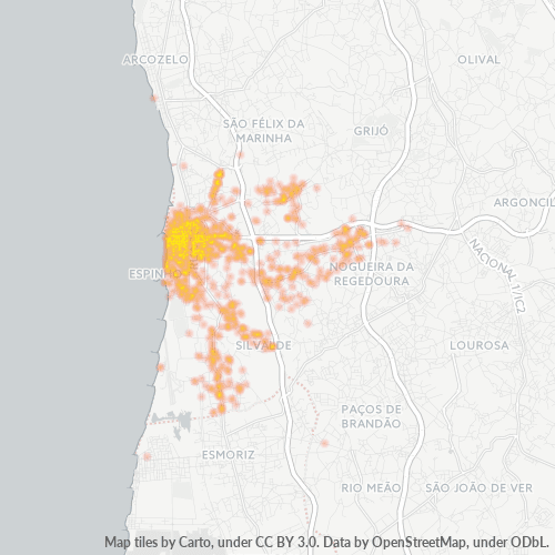 4500 Heatmap de Densidade da Empresa