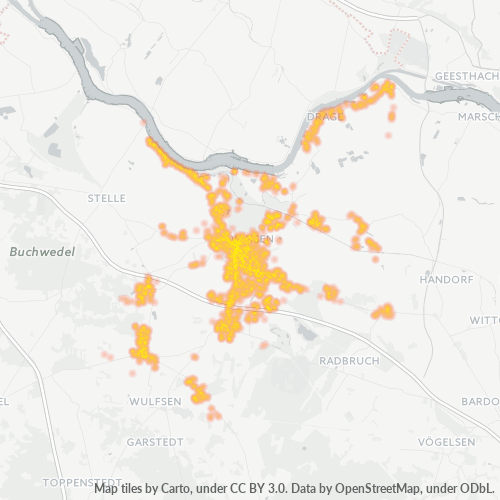 21423 Standortdichte-Heatmap
