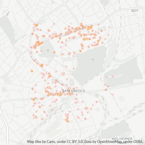 Heatmap für plz 46238