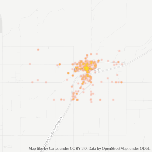 83445 Business Density Heatmap