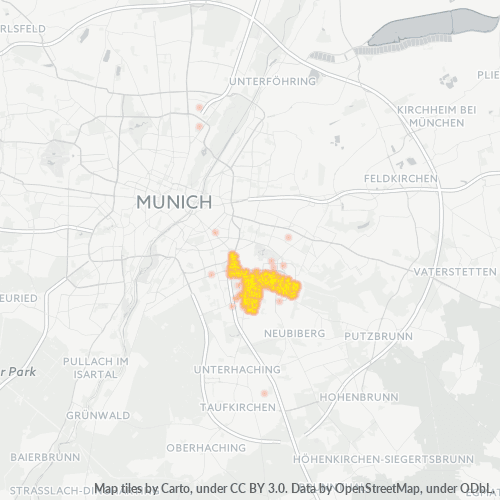 Heatmap für plz 81737