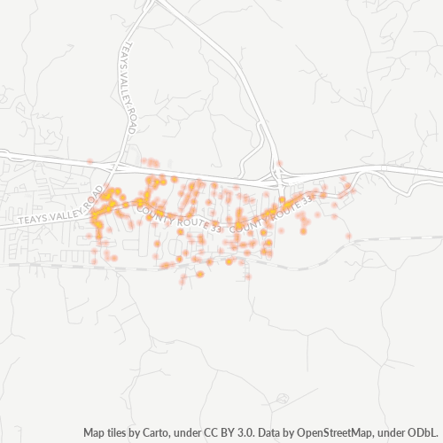 25560 Business Density Heatmap