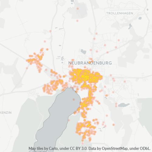 Heatmap für plz 17033