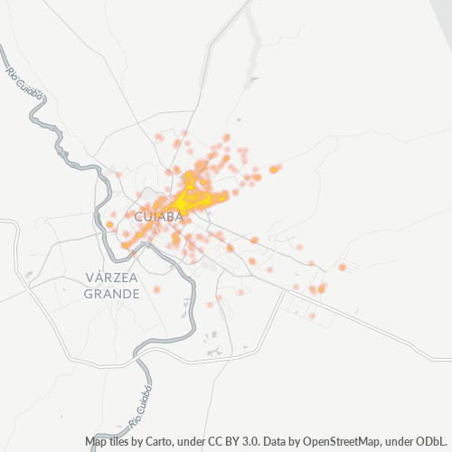 78050-000 Heatmap de Densidade da Empresa