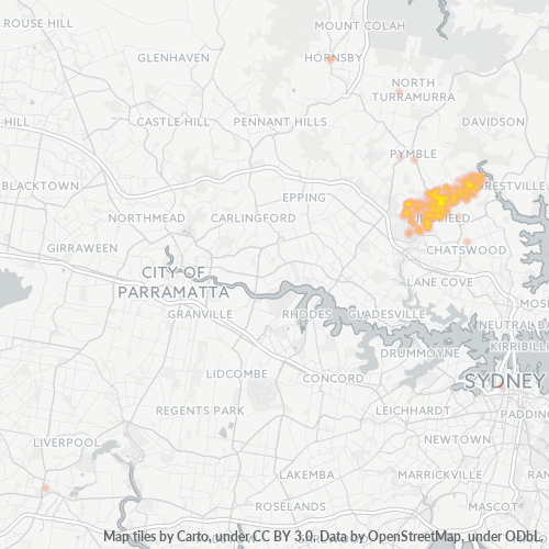 2070 Business Density Heatmap