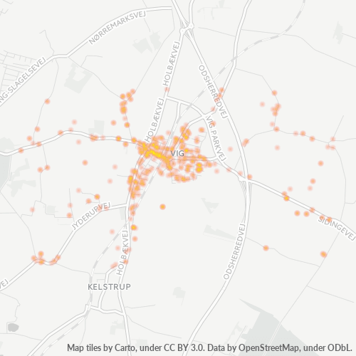 4560 Heatmap over forretningstæthed