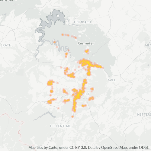 Heatmap für plz 53937