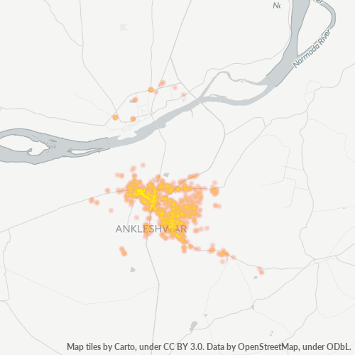 393001 Business Density Heatmap