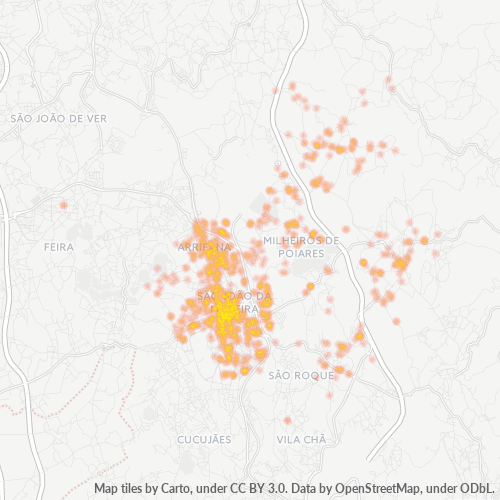 3700 Heatmap de Densidade da Empresa
