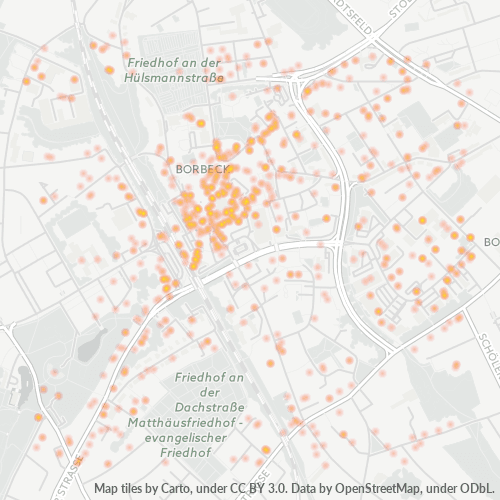 45355 Standortdichte-Heatmap