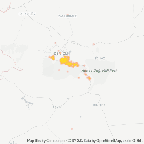 20160 Şirket Yoğunluğu Isı Haritası