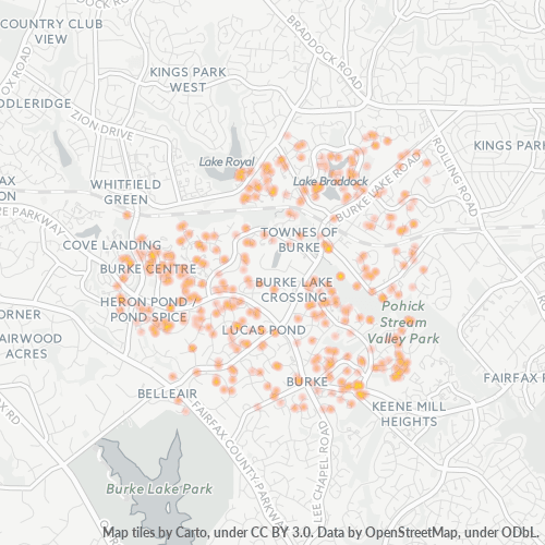 22009 Business Density Heatmap