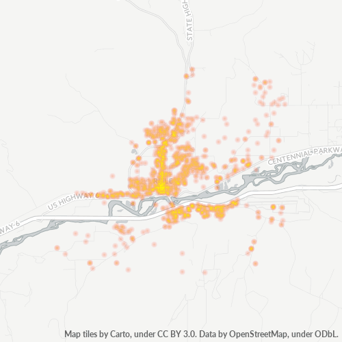 81650 Business Density Heatmap