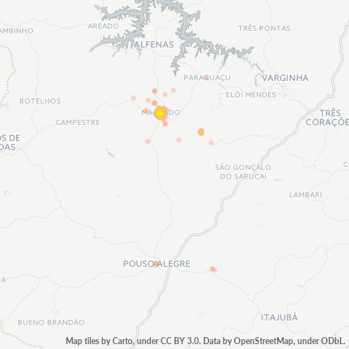 37750-000 Mapa de calor de densidad empresarial