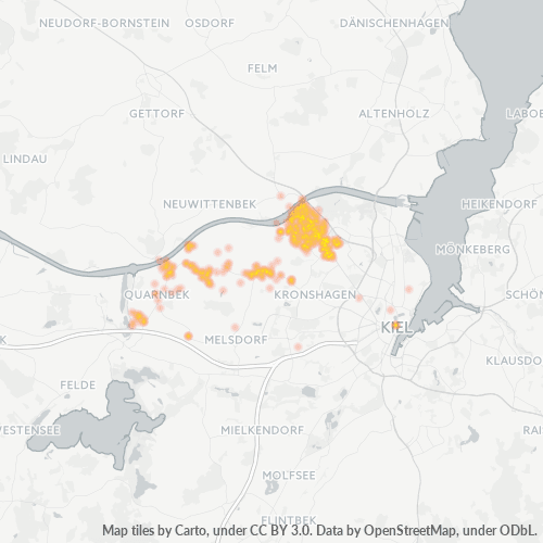 Heatmap für plz 24107