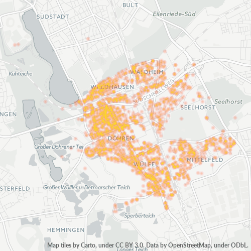 Heatmap für plz 30519