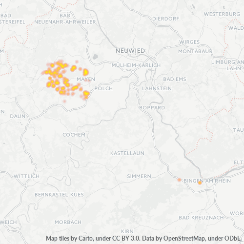 Heatmap für plz 56729