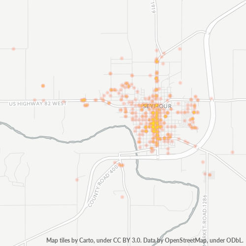 76380 Business Density Heatmap