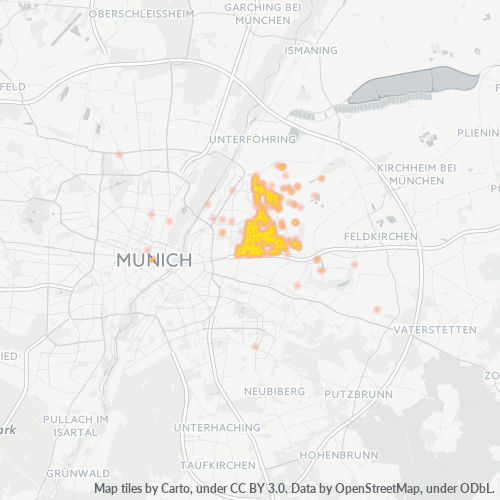 Heatmap für plz 81929