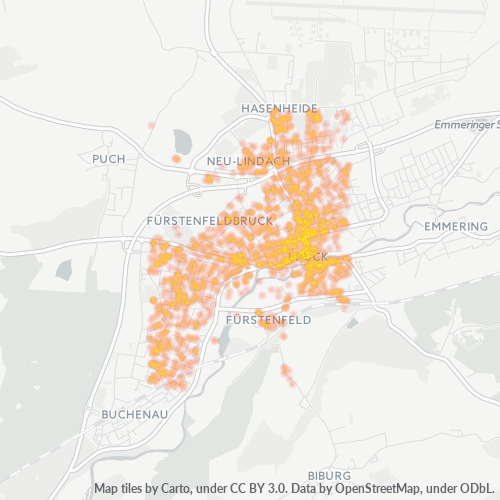 82256 Standortdichte-Heatmap