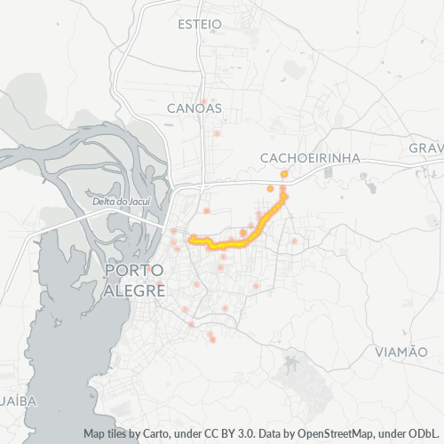 91010-000 Mapa de calor de densidad empresarial