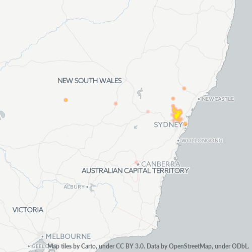 2756 Business Density Heatmap