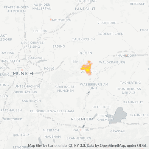 83527 Standortdichte-Heatmap
