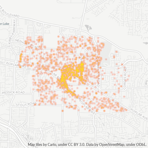 38138 Business Density Heatmap