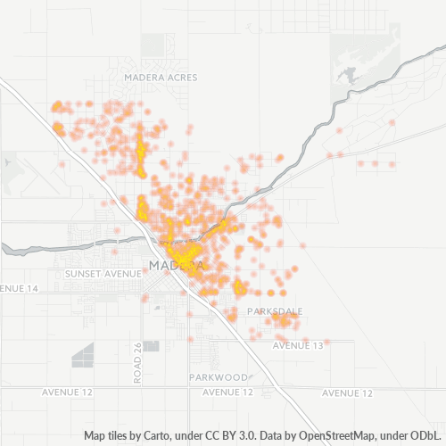 93638 Business Density Heatmap