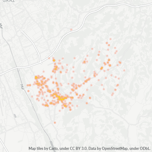 Heatmap für postleitzahl 8071