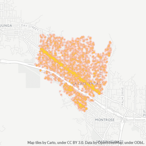 91214 Business Density Heatmap