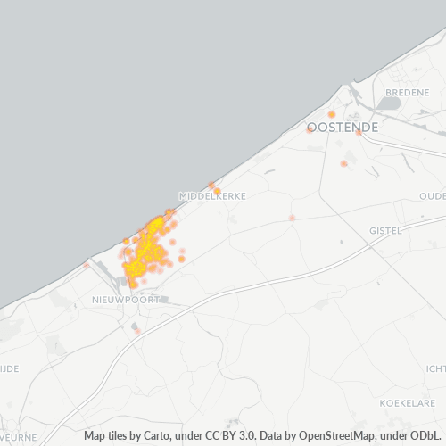 Heatmap voor postcode 8434