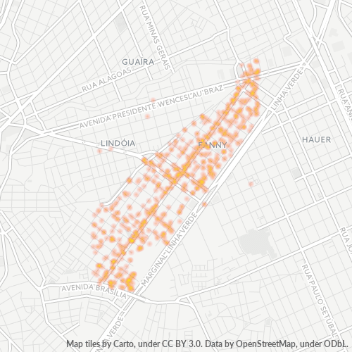 81030-000 Heatmap de Densidade da Empresa