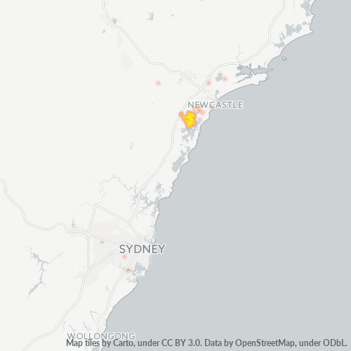 2283 Business Density Heatmap