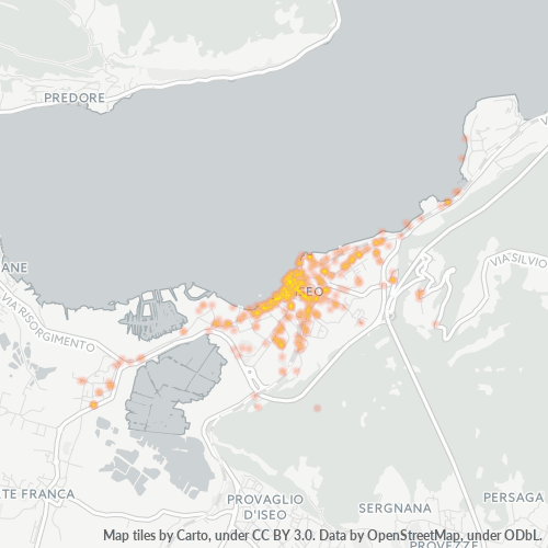Mappa di calore per cap 25049