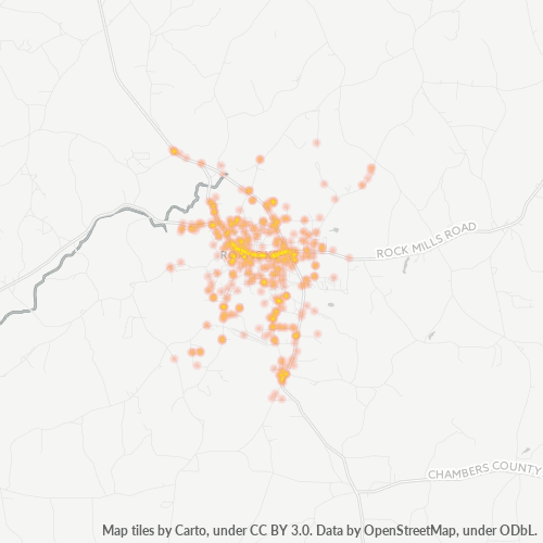 36274 Business Density Heatmap