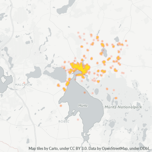 Heatmap für plz 17192