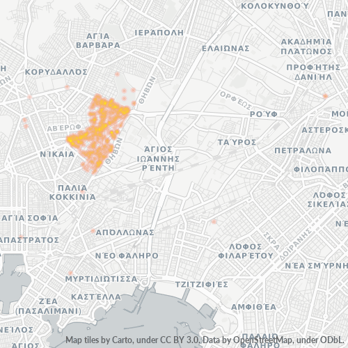 184 54 Χάρτης θερμότητας πυκνότητας επιχείρησης