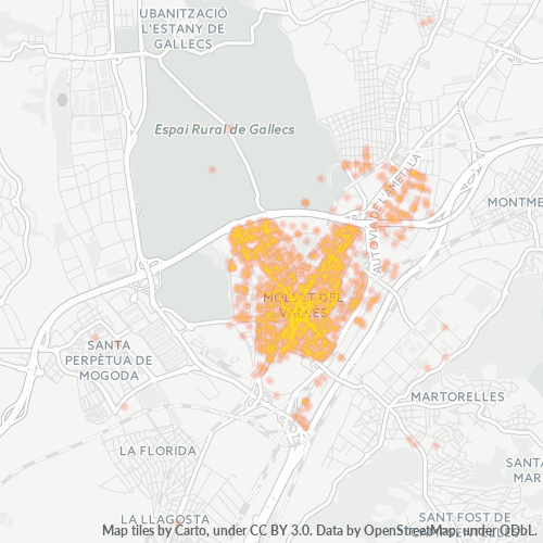 08100 Mapa de calor de densidad empresarial