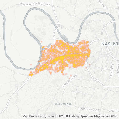 37209 Business Density Heatmap