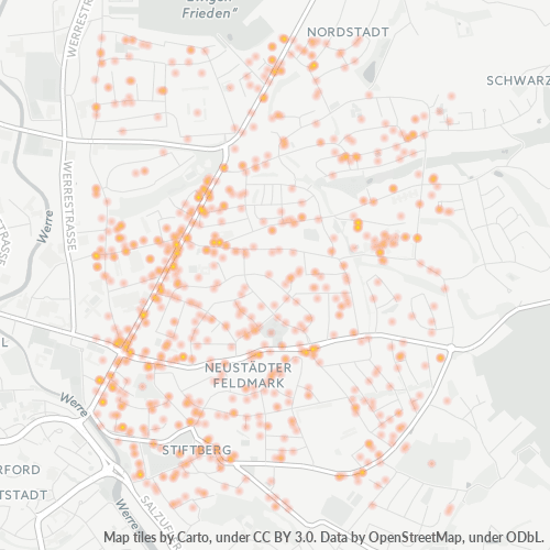 Heatmap für plz 32049