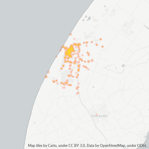 Heatmap voor postcode 1796