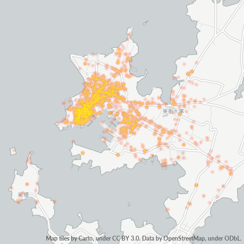 880 商業密度熱圖